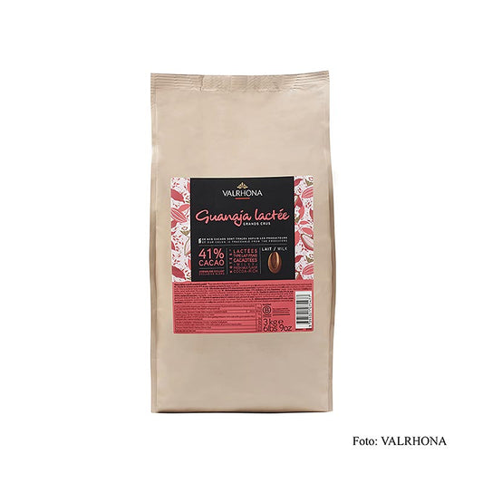 Valrhona Guanaja Lactée « Grand Cru », couverture au lait, callets, 41 % Cacao, 3 kg