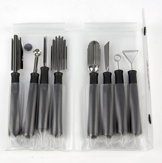 Triangle - Schnitzmesserset "Special": Schnitz- und Kerbmesser, Kugelformer, Edelstahl, 8 tlg.