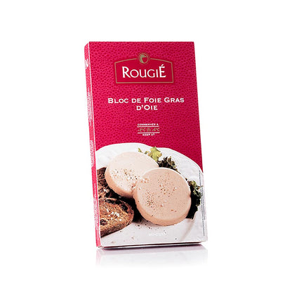 Bloc de foie gras d'oie, 2 tranches d'environ 40g, Rougié, 80g