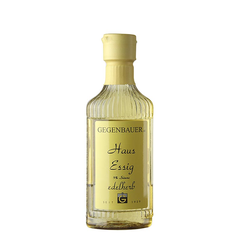 Gegenbauer - Aceto della casa, dal gusto delicatamente aspro, chiaro, acidità 5%, 250 ml