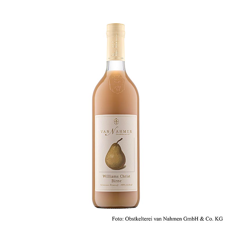 van Nahmen - Succo di pere Williams Christ, 100% succo puro, 750 ml