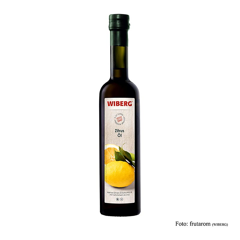 Huile d'agrumes Wiberg, pressée à froid, Huile d'olive vierge aromatisée aux agrumes, 500 ml