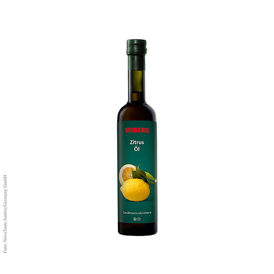 Wiberg Zitrusöl, kaltgepresst, Natives Olivenöl Extra mit Zitrusaroma, 500 ml