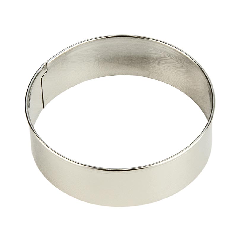 Städter - Emporte-pièce en acier inoxydable, lisse, ø 8 cm, hauteur 2,5 cm, épaisseur 0,3 mm, 1 pièce