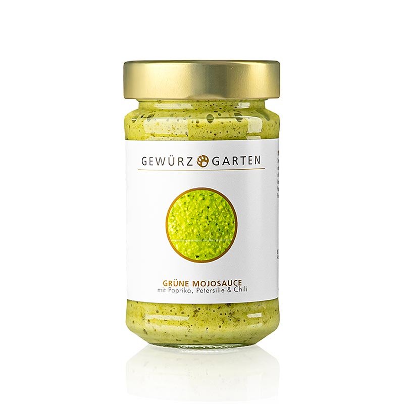 Gewürzgarten Grüne Mojosauce, mit Paprika, Chili und Blattpetersilie, 225 ml | Saucen, Suppen, Fonds | thungourmet