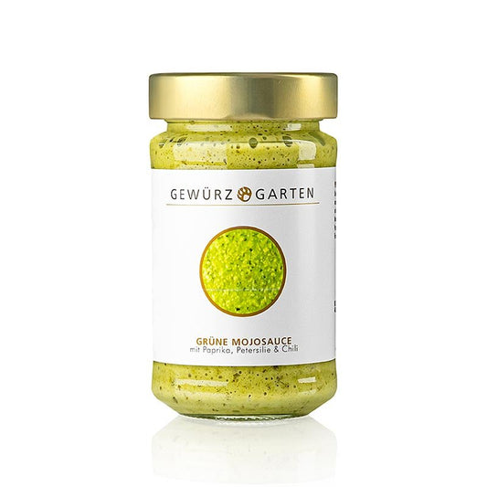 Gewürzgarten Grüne Mojosauce, mit Paprika, Chili und Blattpetersilie, 225 ml | Saucen, Suppen, Fonds | thungourmet