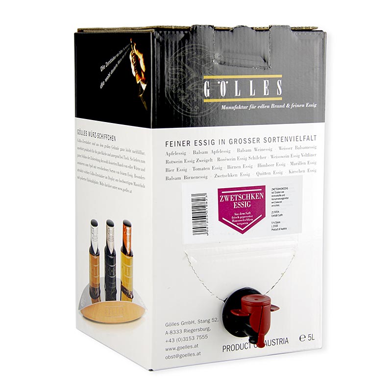 Gölles Zwetschken-Essig, 5% Säure, 5 l