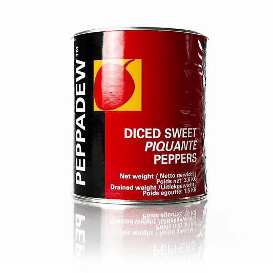Viveri - Pepperdew Kirschpaprika, gewürfelt, süß-pikant eingelegt, 3 kg