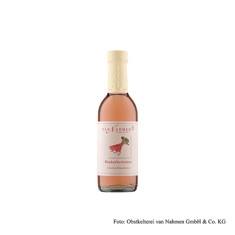 van Nahmen - Framboozen Rhabarbernektar, 70% Direktsaft, 250 ml