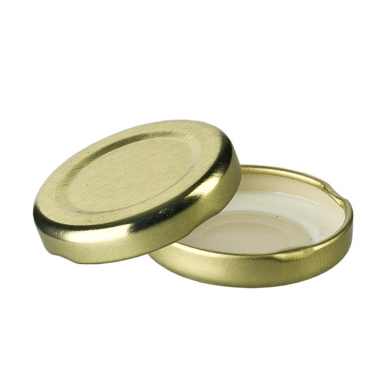 WECK - Deckel, gold, für Sechseckglas, 43mm, 45,47,53 ml, 1 St