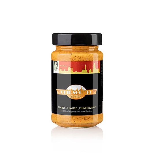 CHICAGO '33 Chimichurri, rosso, salsa BBQ con peperoni e paprika rossa, 225 ml