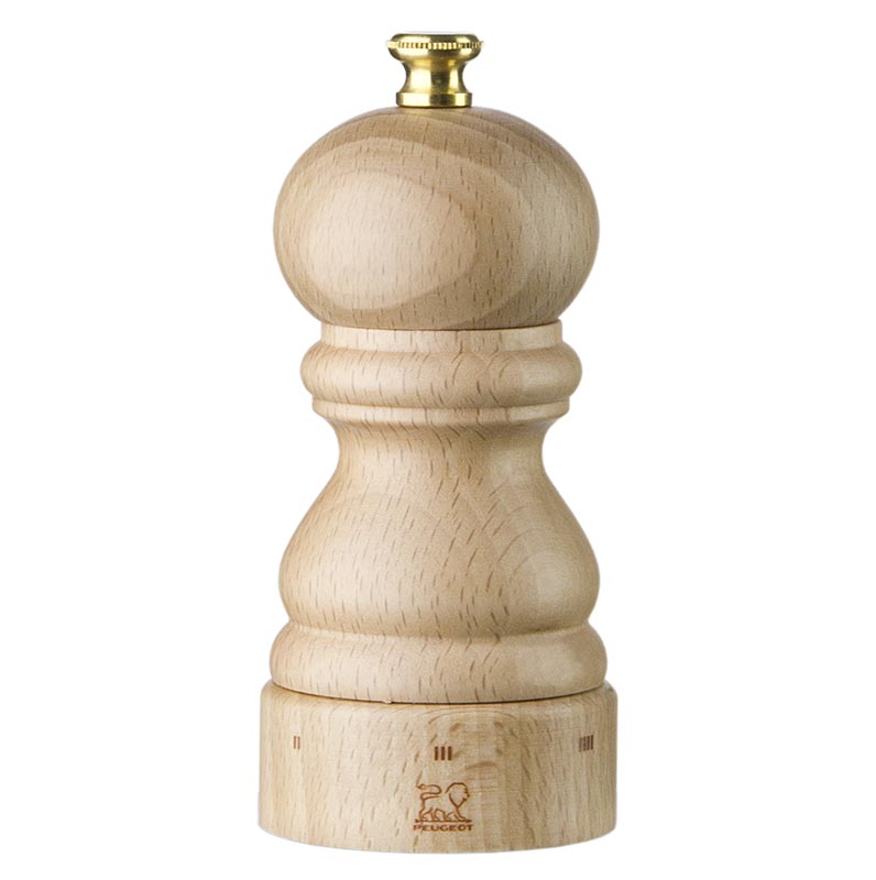 Peugeot Moulin à poivre PARIS U'SELECT, hauteur 12cm, réglable, hêtre naturel, 1 pc