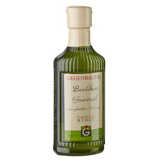 Gegenbauer - Olio aromatizzato al basilico, con olio di semi di girasole, 250 ml