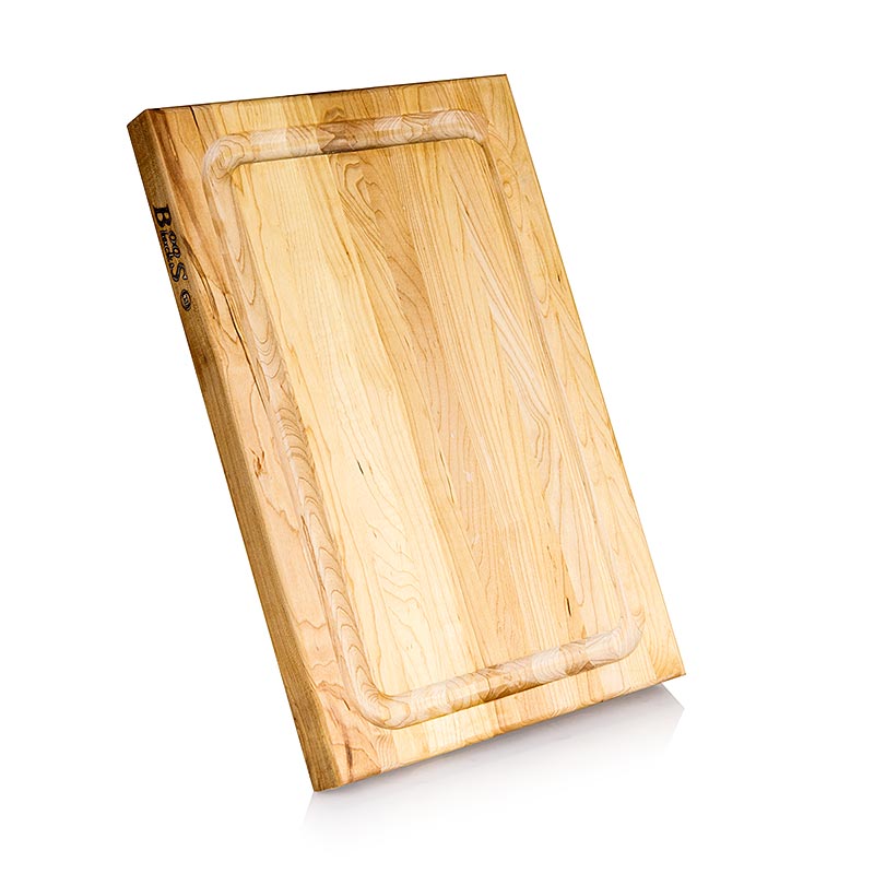 Tagliere Boos Block BBQ BD in acero, 45,7x30,5x3,8 cm, con canale di drenaggio, 1 pz.