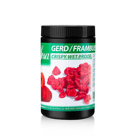 Sosa Crispy - Framboise, résistant à l'humidité, enrobé de beurre de cacao (38632), 400 g