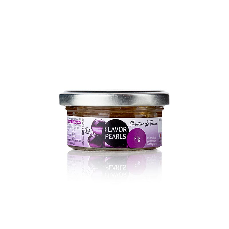 Caviale di frutta "Fico", granelli da 5 mm, sferette, Les Perles, 50 g
