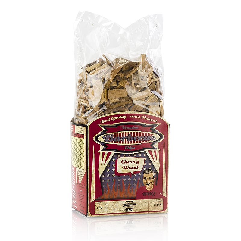 Axtschlag - Grill BBQ - Trucioli per affumicatura in legno di ciliegio (Cherry), 1 kg