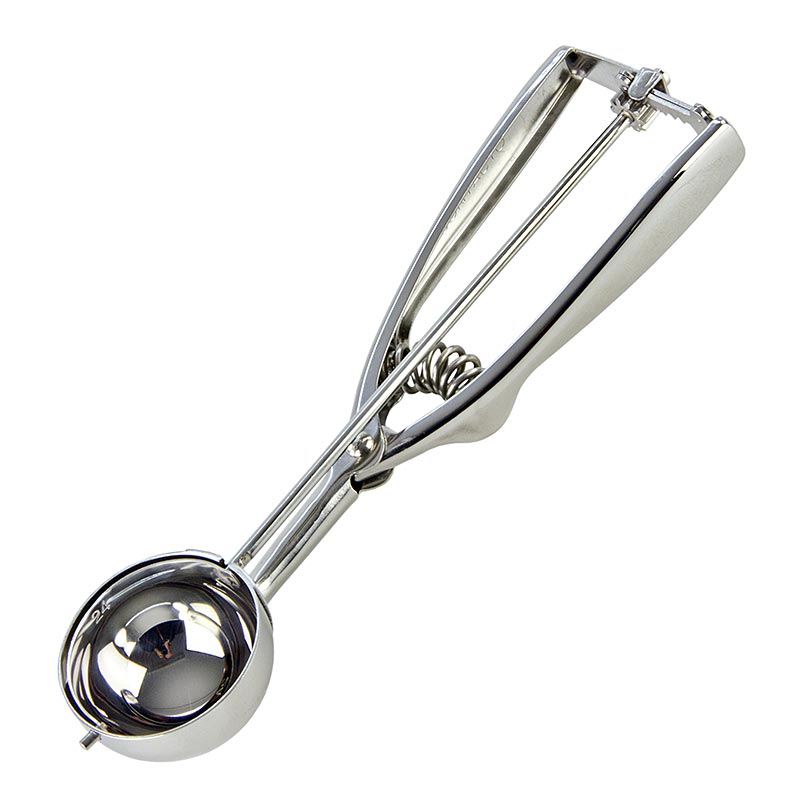 Paletta per gelato 1/24 litri, ø 50 mm, lunghezza 22 cm, acciaio inox, 1 pz.