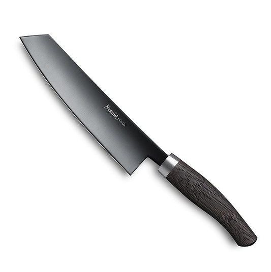 Coltello da cucina Nesmuk Janus 5.0, 180 mm, ghiera in acciaio inossidabile, manico in quercia di Moore, 1 pz.