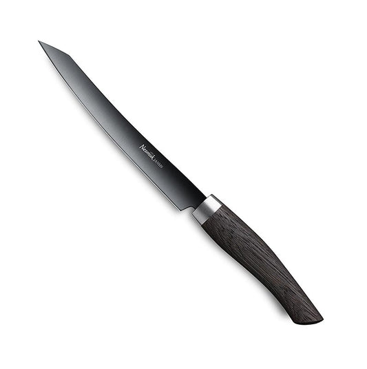 Affettatrice Nesmuk Janus 5.0, 160 mm, ghiera in acciaio inossidabile, manico in rovere di Moore, 1 pz.
