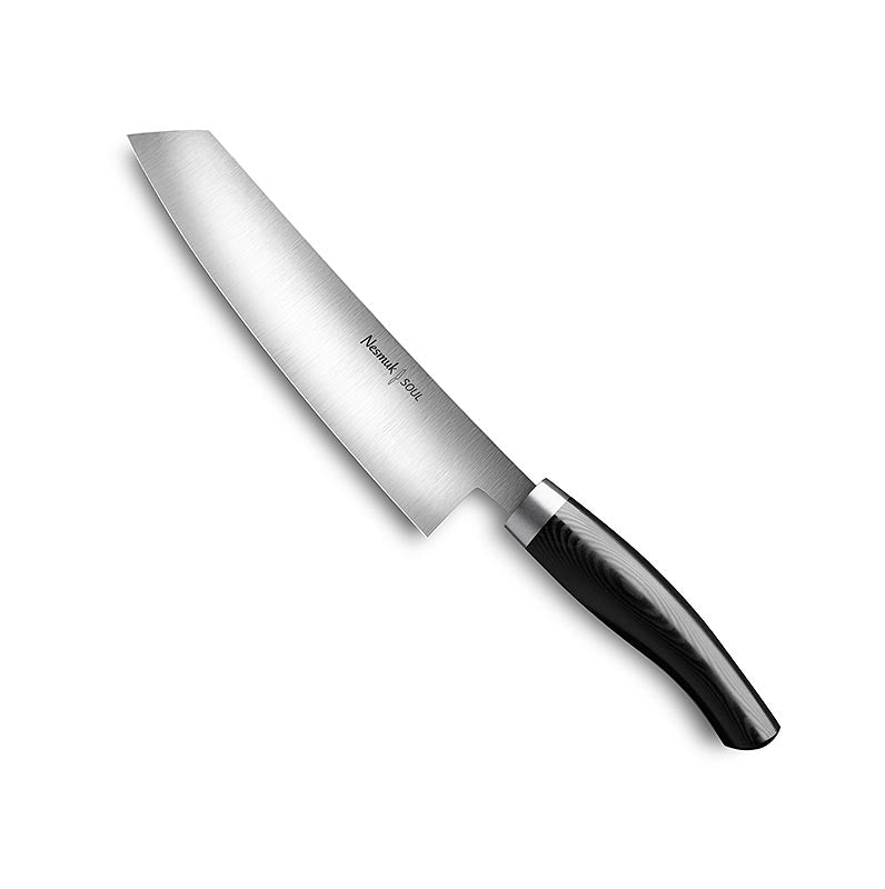 Nesmuk Soul 3.0 Kochmesser, 180mm, Edelstahlzwinge, Griff Micarta schwarz, 1 St