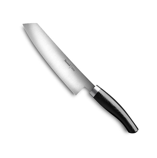 Coltello da cucina Nesmuk Soul 3.0, 180 mm, ghiera in acciaio inossidabile, manico in micarta nera, 1 pz.