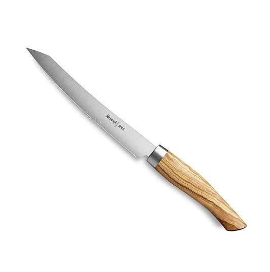 Affettatrice Nesmuk Soul 3.0, 160 mm, ghiera in acciaio inossidabile, manico in legno d'ulivo, 1 pz.