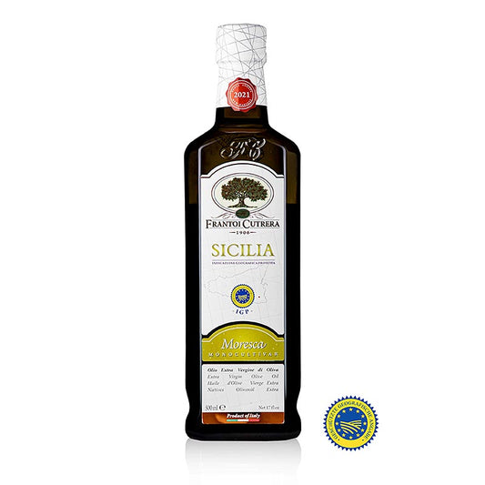 Huile d'olive , Frantoi Cutrera IGP/g.g.A, 100 % Moresca, 500 ml