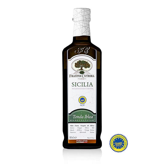 Huile d'olive vierge, Frantoi Cutrera IGP/g.g.A, 100 % Tonda Iblea, 500 ml