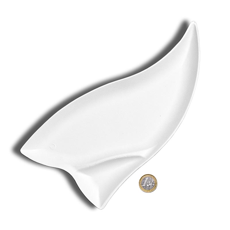 Piatto monouso "Triangle Surpreme", bianco, triangolare con graduazione, 260x125x14 mm, 500 pz.