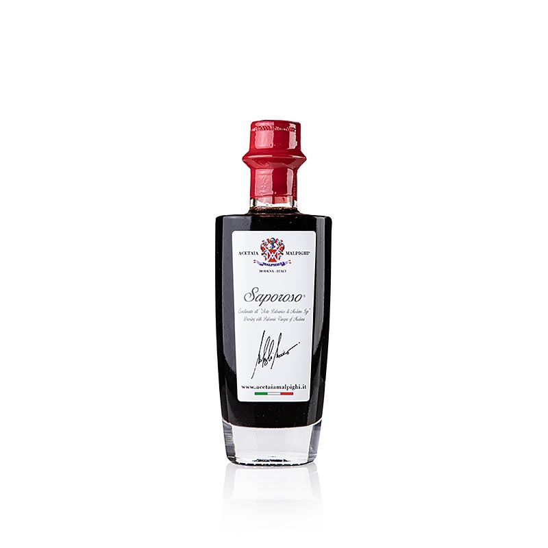Condimento Balsamico "Saporoso", 6 anni, botte di rovere e acacia, Malpighi, 100 ml