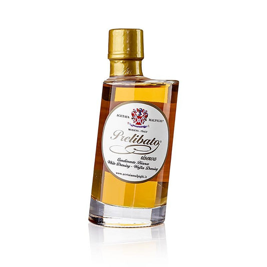 Prelibato, Aceto Balsamico Bianco Condimento Riserva, 8 anni, botti di frassino, Malpighi, 200 ml | Aceto e olio  thungourmet