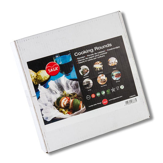 Carta da forno Saga, rotonda, tagliata a ø 32 cm, in dispenser, 1.000 fogli