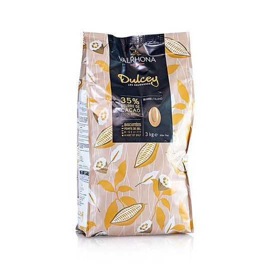 Valrhona Dulcey, copertura bionda, callets, 35% Cacao, 3 kg