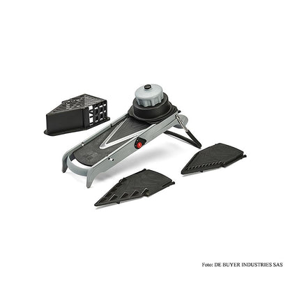 deBUYER Mandoline Viper, Edelstahl, Messer glatt & gewellt, Julienne 4+10mm, 1 St | Non Food / Hardware / Grillzubehör | thungourmet