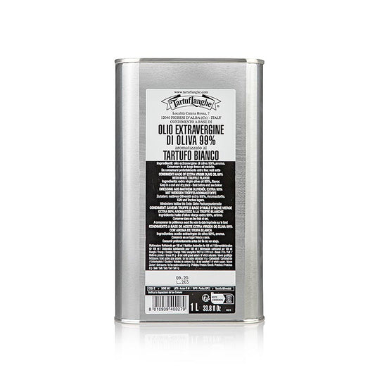 Tartuflanghe Natives Olivenöl Extra mit weißer Trüffel-Aroma (Trüffelöl) 1 l
