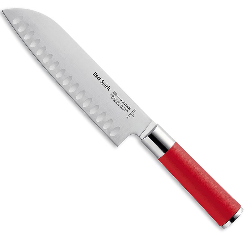 Serie Red Spirit, coltello Santoku con bordo smerlato, 18 cm, DICK, 1 pz.