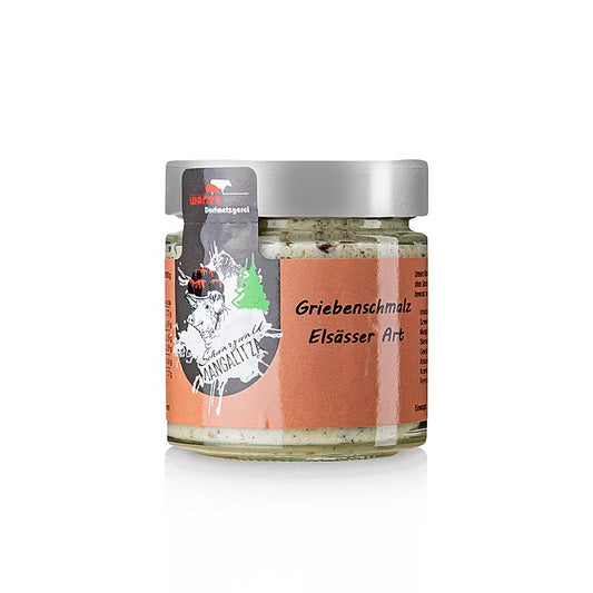 Griebenschmalz Elsässer Art, Mangalitza Wollschwein, 140 g
