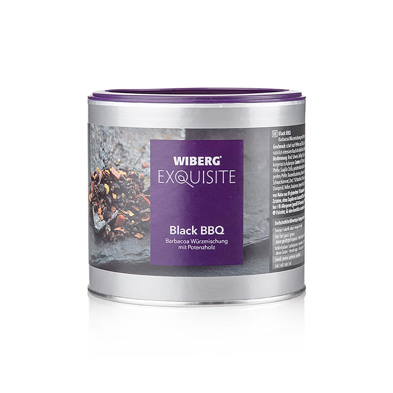 Wiberg Exquisite Black BBQ, sel d'épices Barbacoa, 340 g