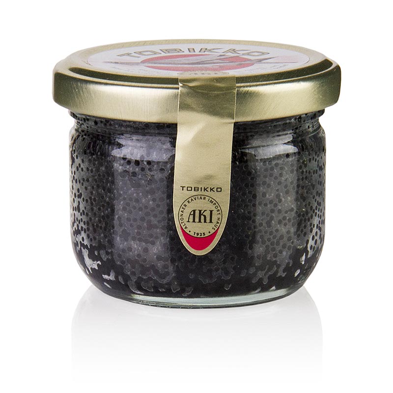 AKI - Tobiko original - Œufs de poisson volant, noirs, 90 g