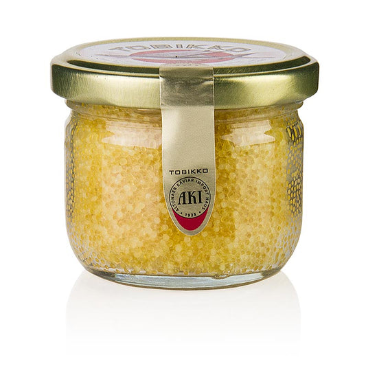AKI - Original Tobiko - Fliegender Fisch-Rogen, gelb, mit Yuzu, 90 g