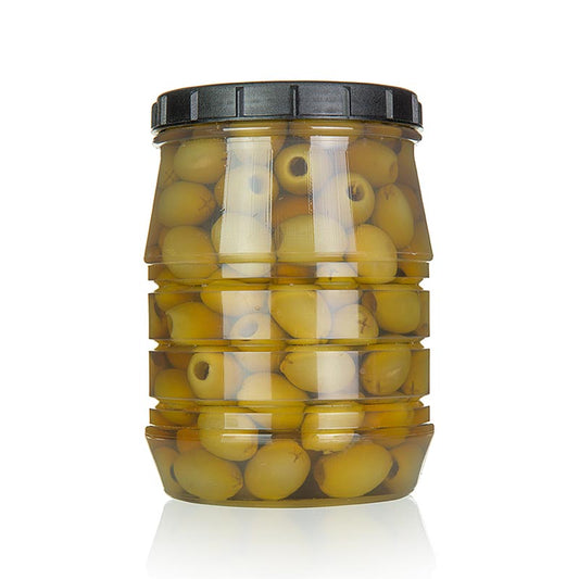 Olives vertes dénoyautées en saumure, Linos, 1,5 kg
