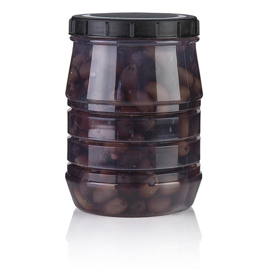 Olives noires dénoyautées, olives Kalamata, en saumure, Linos, 1,5 kg