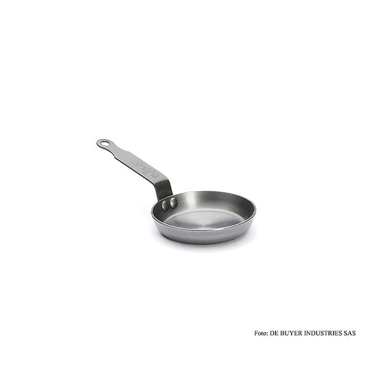 deBUYER "Mineral B Element" poêle en fer pour blinis ø 12cm, 2,5cm de haut, 1 pc