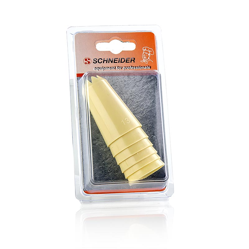 Jeu de douilles pour poche à douille, en forme d'étoile, en plastique, 6 pcs.