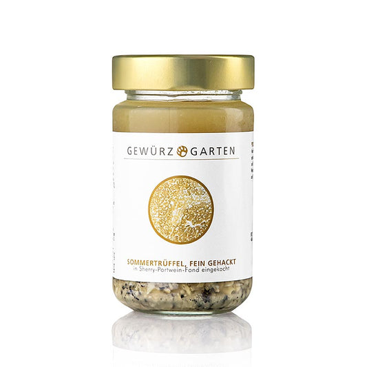 Gewürzgarten Tartufo estivo di Brisures, tritato finemente e cotto in un fondo di vino Porto, 225 g