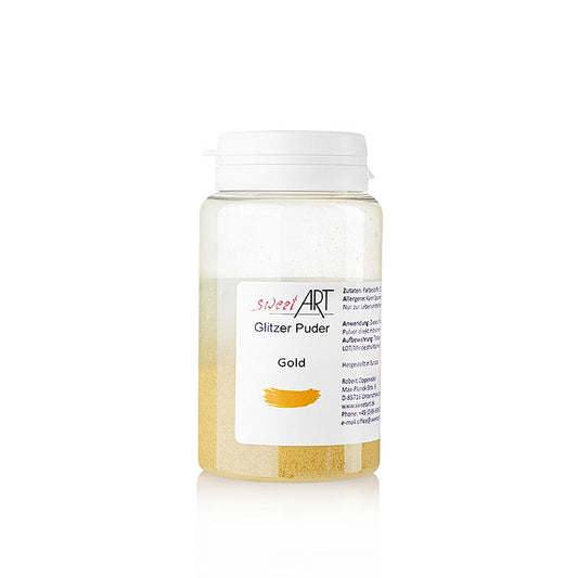 Polvere glitterata, dorata brillante, Sweet Art, 25 g