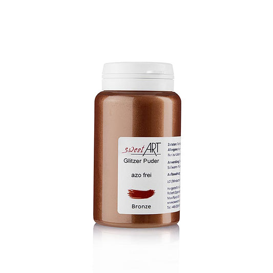 Polvere glitterata, bronzo lucido, Sweet Art, 25 g