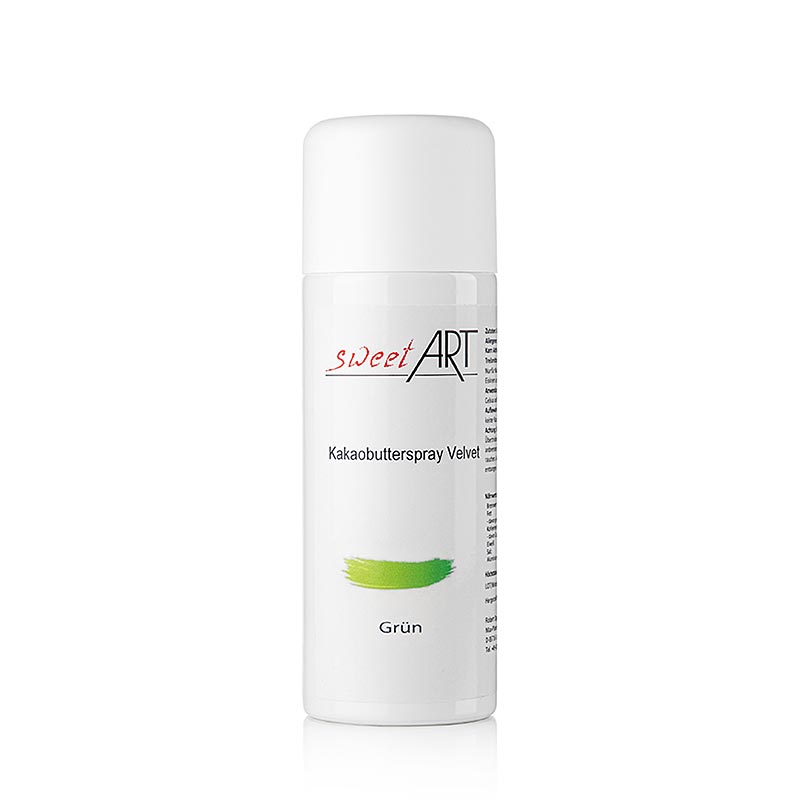Beurre de cacao en bombe, effet velours, vert, Sweet Art, 400 ml