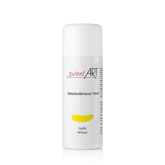 Spray al burro di cacao, effetto velluto, giallo, Sweet Art, 400 ml